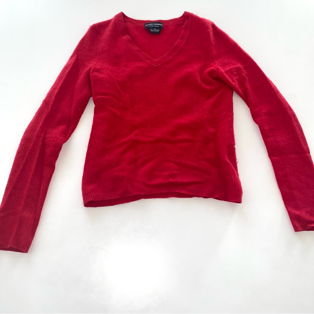 100% cashmere red sweater